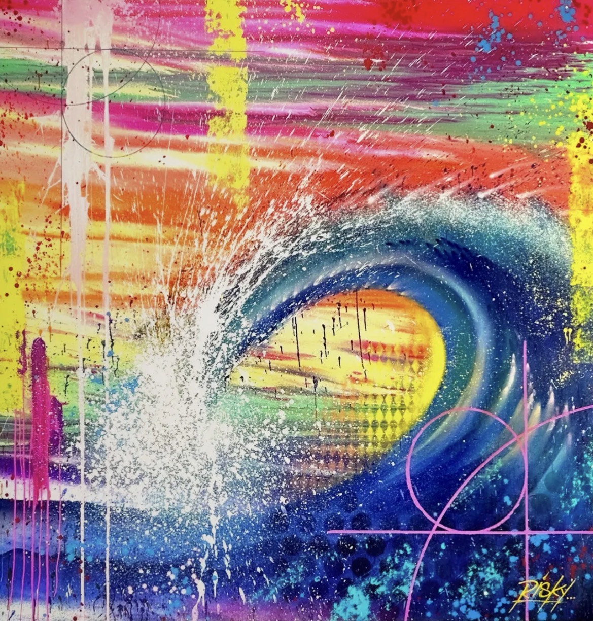 Painted wave